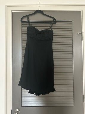 Vintage 100% silk black Cocktail Dress